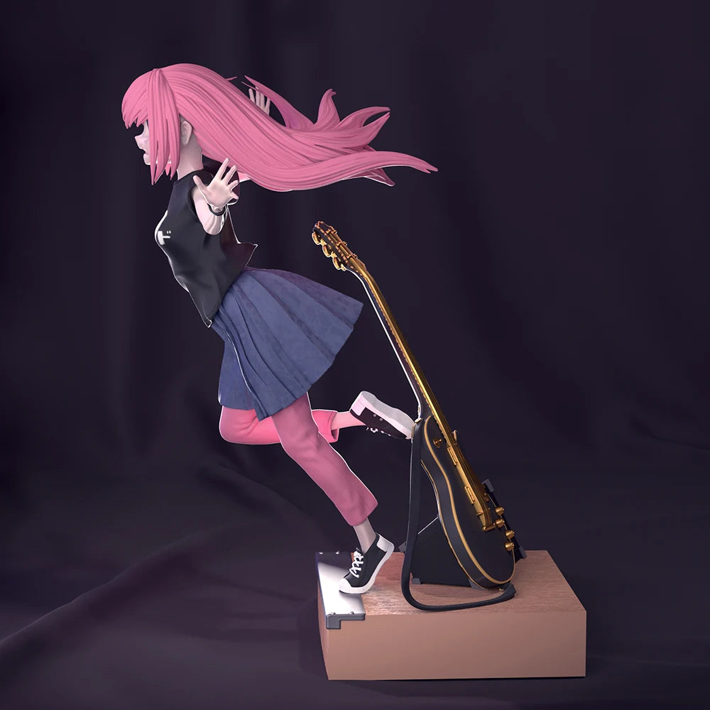 1/24 Girl Musician, Resin Model Figure Kit, Anime Theme, Unassembled and Unpainted