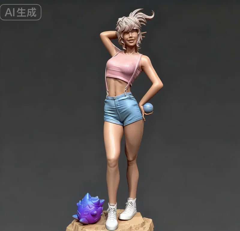 75mm Fantasy Pin-up Female, Resin Model Figure Kit, Unassembled and Unpainted