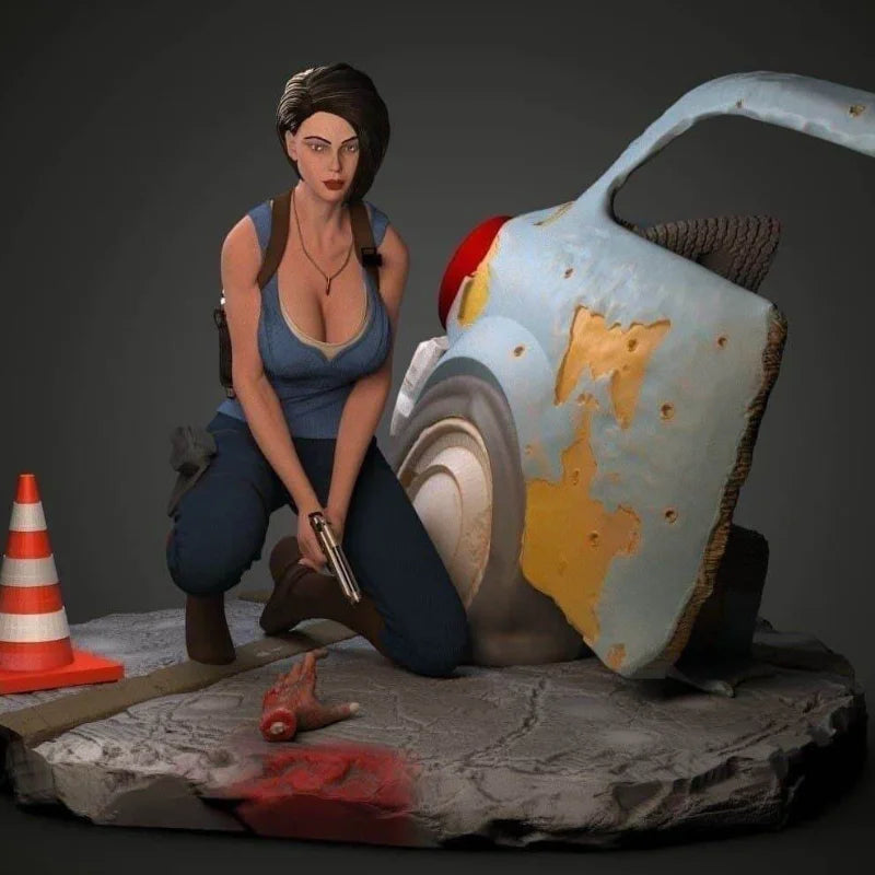 1/24 Modern Female Survivor, Resin Model Figure Kit, Unassembled and Unpainted