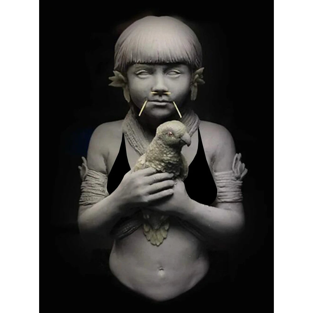 1/10 Ornamental Busts, Resin Model Bust Kit, Fantasy Theme, Unassembled and Unpainted