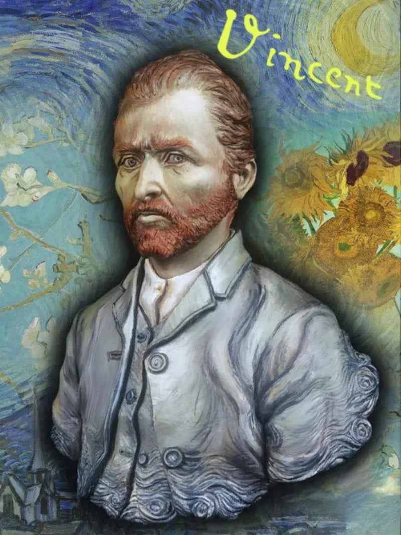 1/10 Vincent Van Gogh, Resin Model Bust Kit, Historical Theme, Unassembled and Unpainted