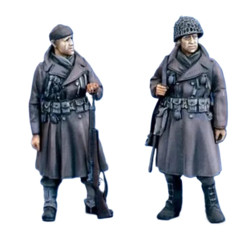 1/35 WWII American Winter Infantry, 4 Figures, Resin Model Figure Kit, Unassembled and Unpainted