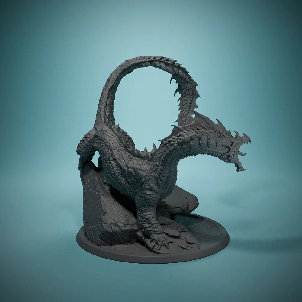 Assorted Fantasy Dragons, Resin Model Creature Kit, Fantasy Theme, Unassembled and Unpainted