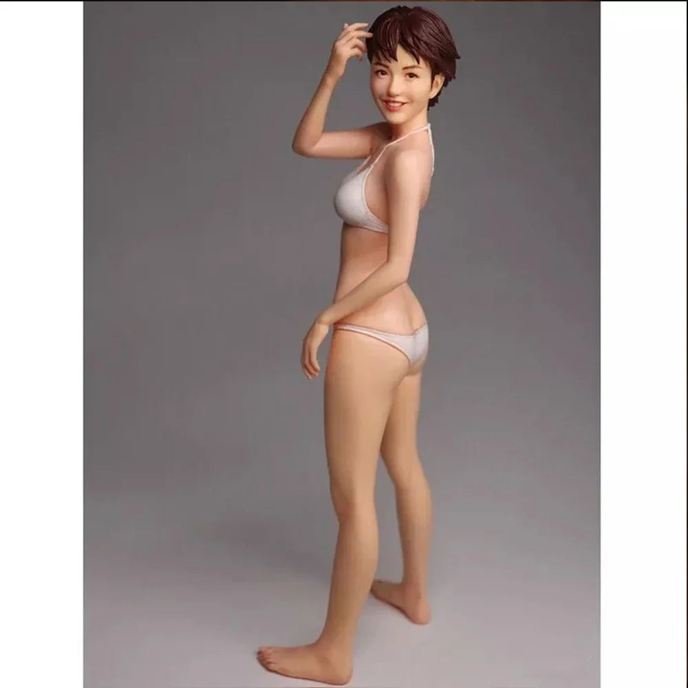 1/12 Anime Swimsuit Girl, Resin Model Figure Kit, Unassembled and Unpainted