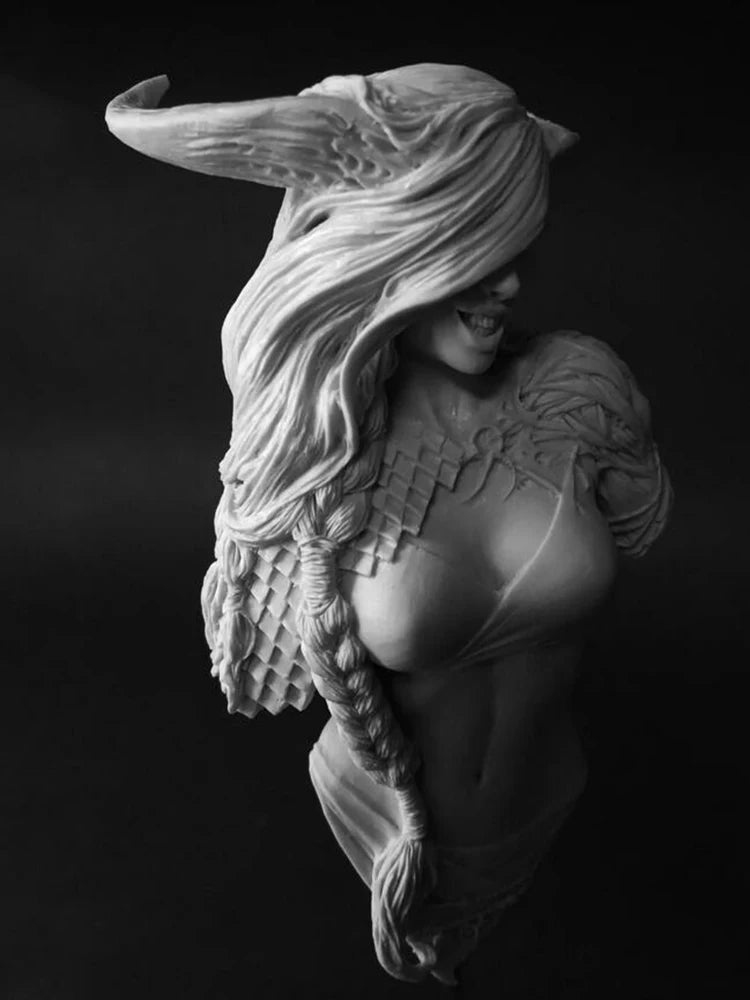 1/12 Ancient Mythological Winged Goddess, Resin Model Bust Kit, Unassembled and Unpainted