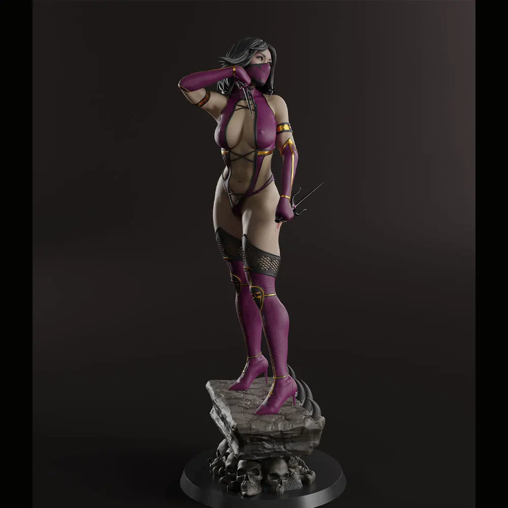 75mm Sci-Fi Warrior, Resin Model Figure Kit, Fantasy Theme, Unassembled and Unpainted