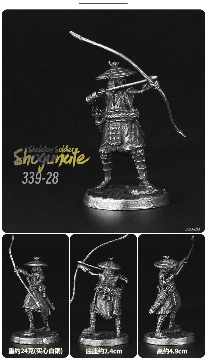 Medieval Skeleton Archers, 8 Figures, Resin Model Figure Kit, Unassembled and Unpainted