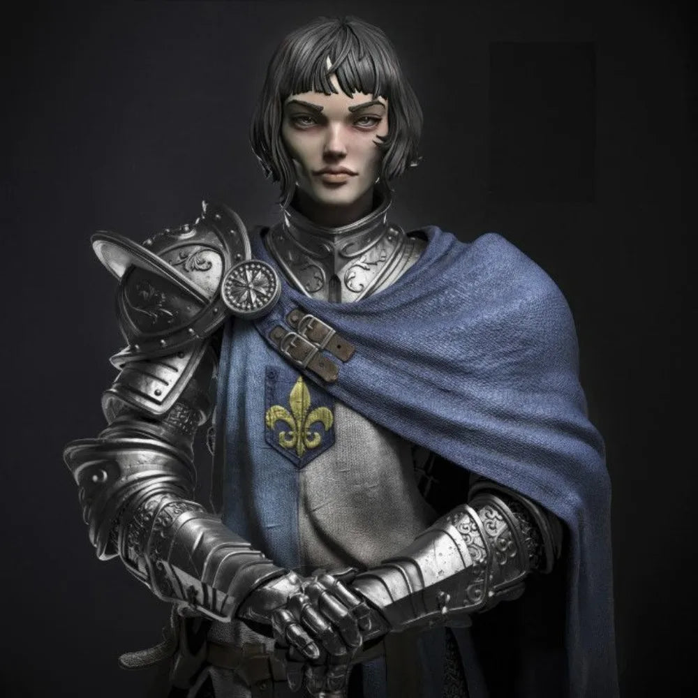 Medieval Female Knight, Resin Model Figure Kit, Unassembled and Unpainted
