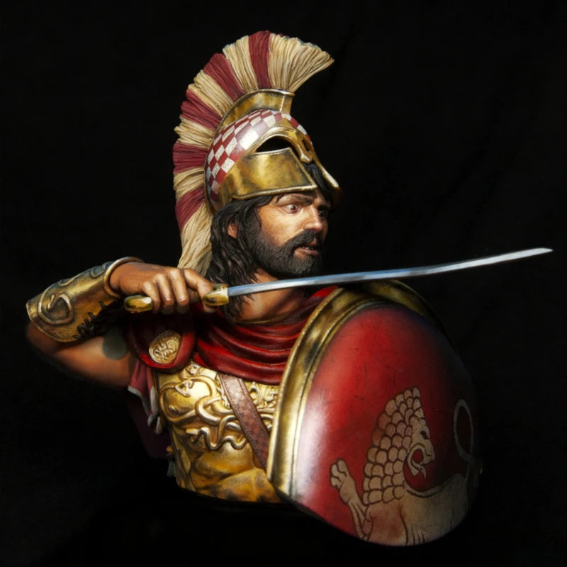1/10 Ancient Greek Hoplite Warrior, Resin Model Bust Kit, Unassembled and Unpainted