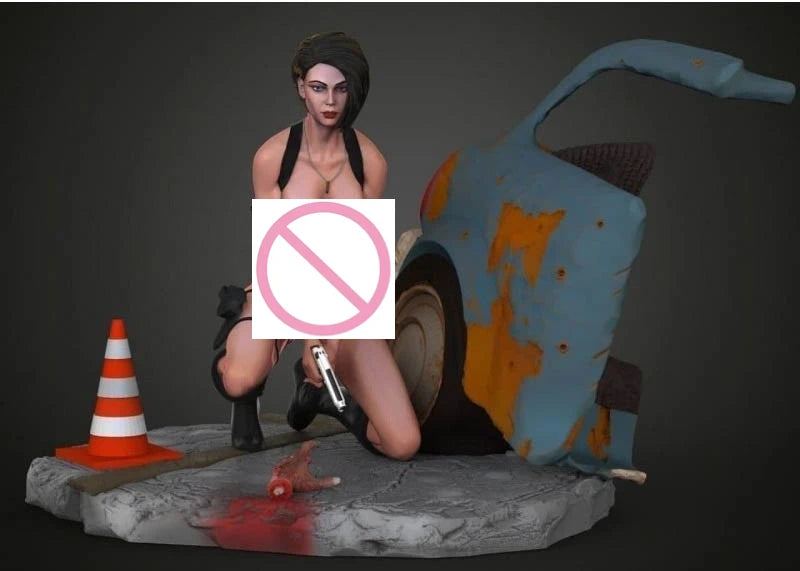 1/24 Modern Female Survivor, Resin Model Figure Kit, Unassembled and Unpainted