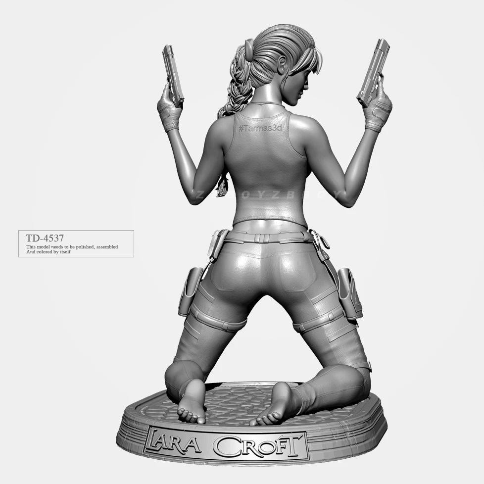 1/35 Lara Croft, Resin Model Figure Kit, Unassembled and Unpainted