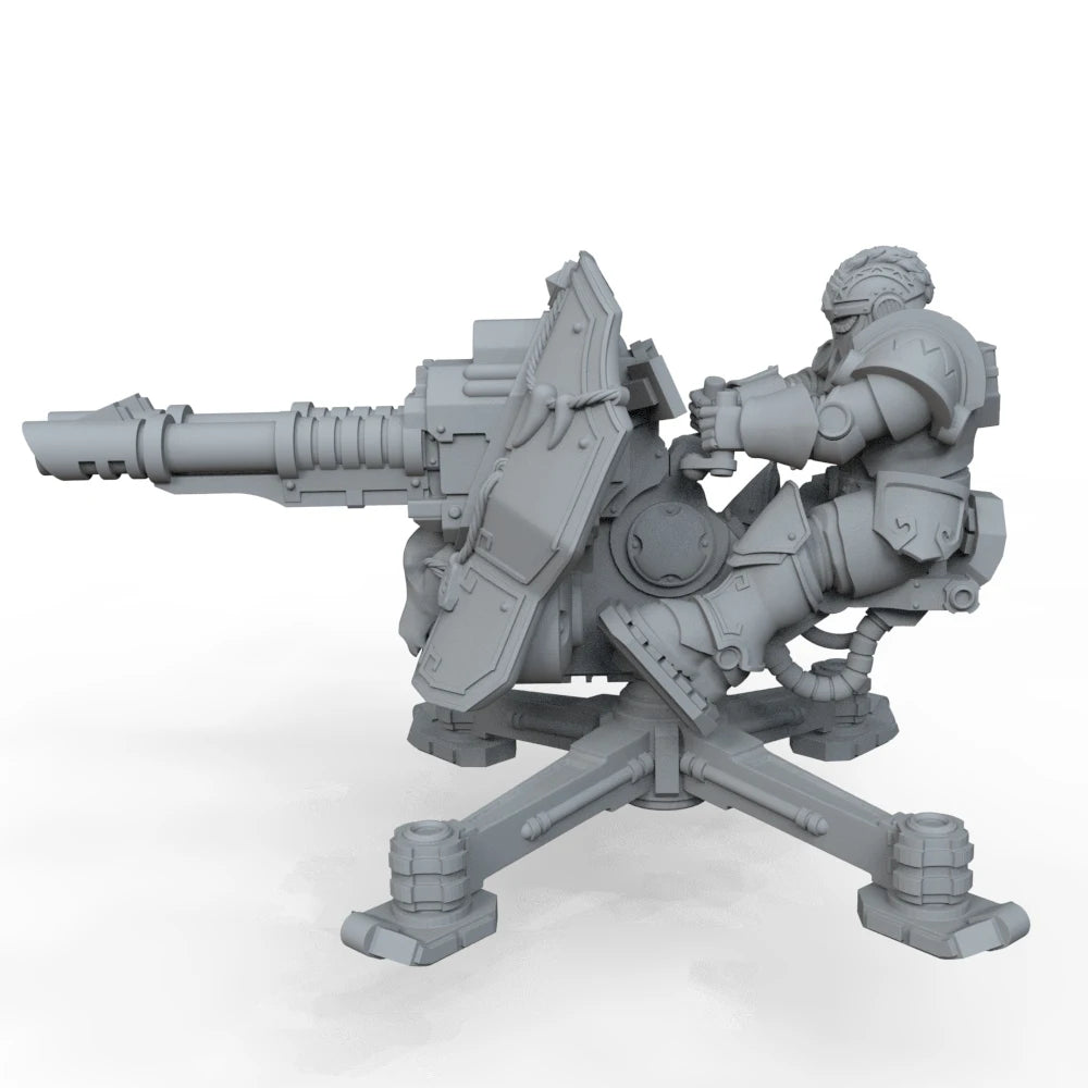 1/35 WWII Anti-Tank Gun, 2 Figures, Resin Model Vehicle Kit, Unassembled and Unpainted