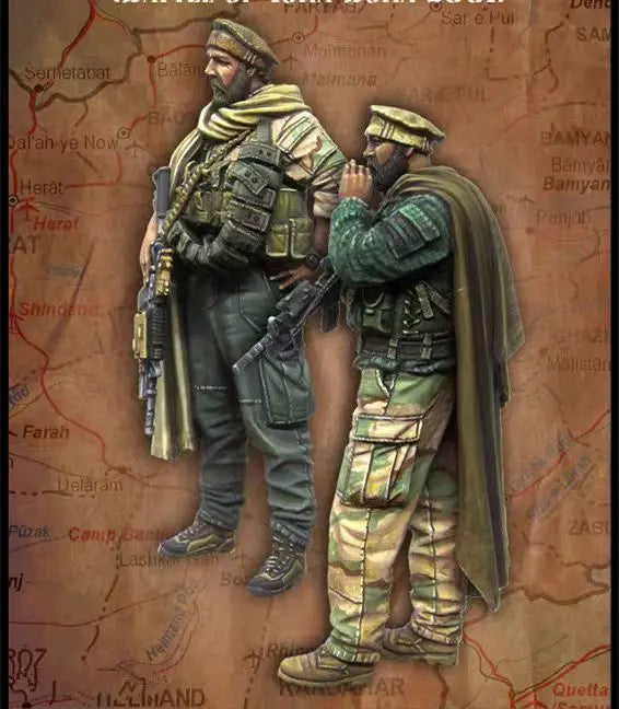 1/35 WWI Infantry Combat Patrol, 2 Figures, Resin Model Figure Kit, Unassembled and Unpainted