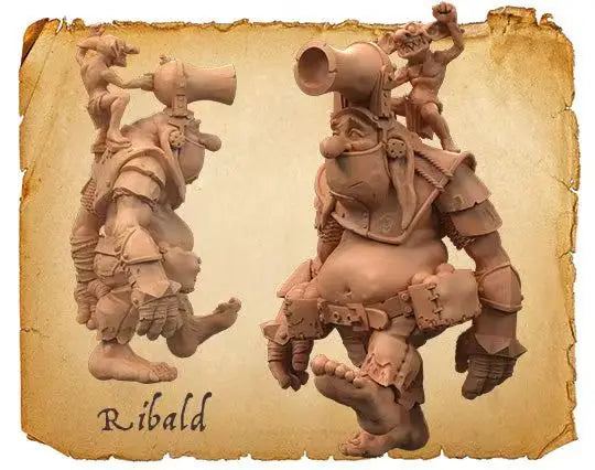 Ribald the Troll, Resin Model Figure Kit, Fantasy Theme, Unassembled and Unpainted