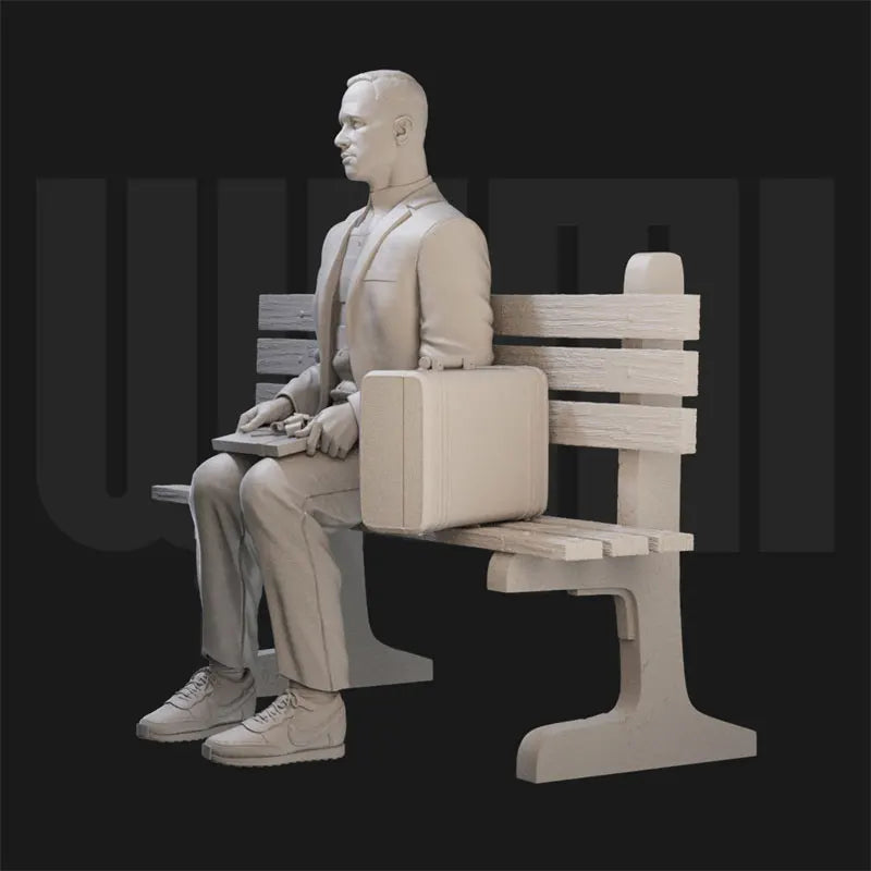 1/18 Modern Forrest Gump, Resin Model Figure Kit, Unassembled and Unpainted