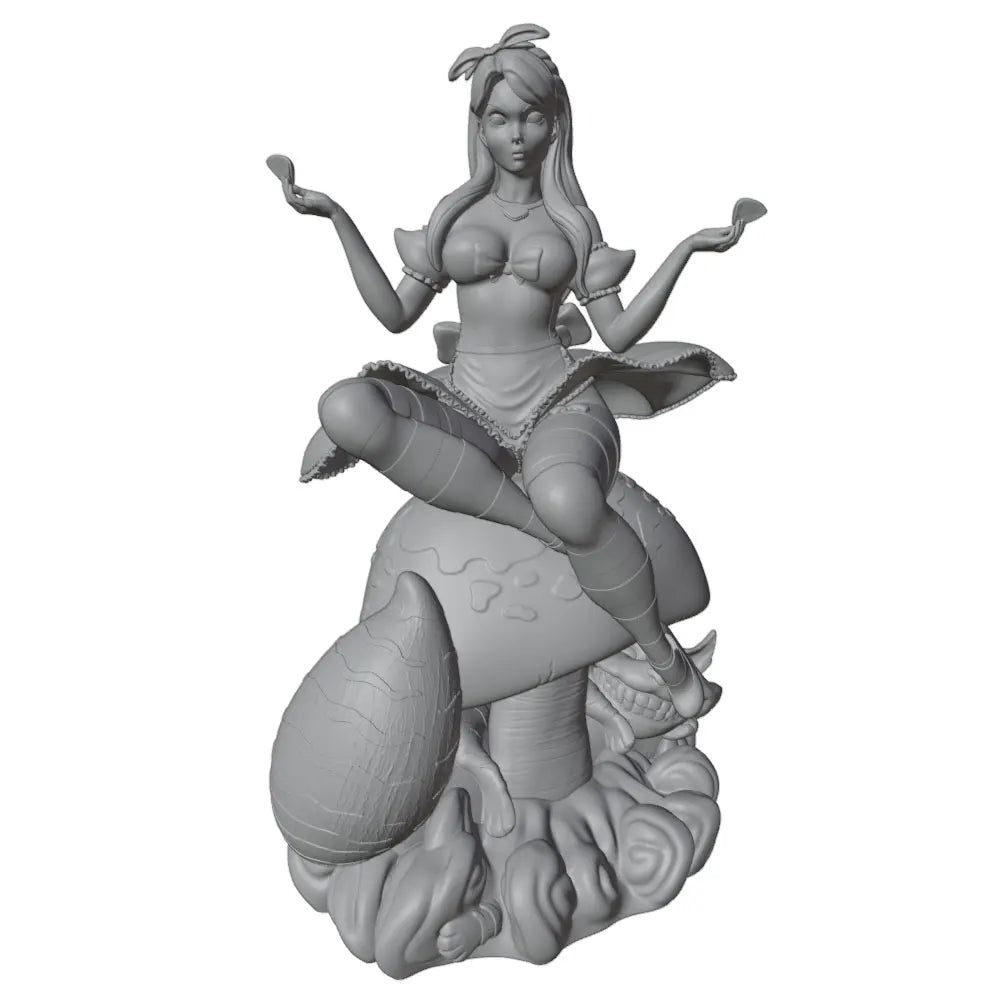 1/24 Four-Armed Fantasy Female on Cloud, Resin Model Figure Kit, Unassembled and Unpainted