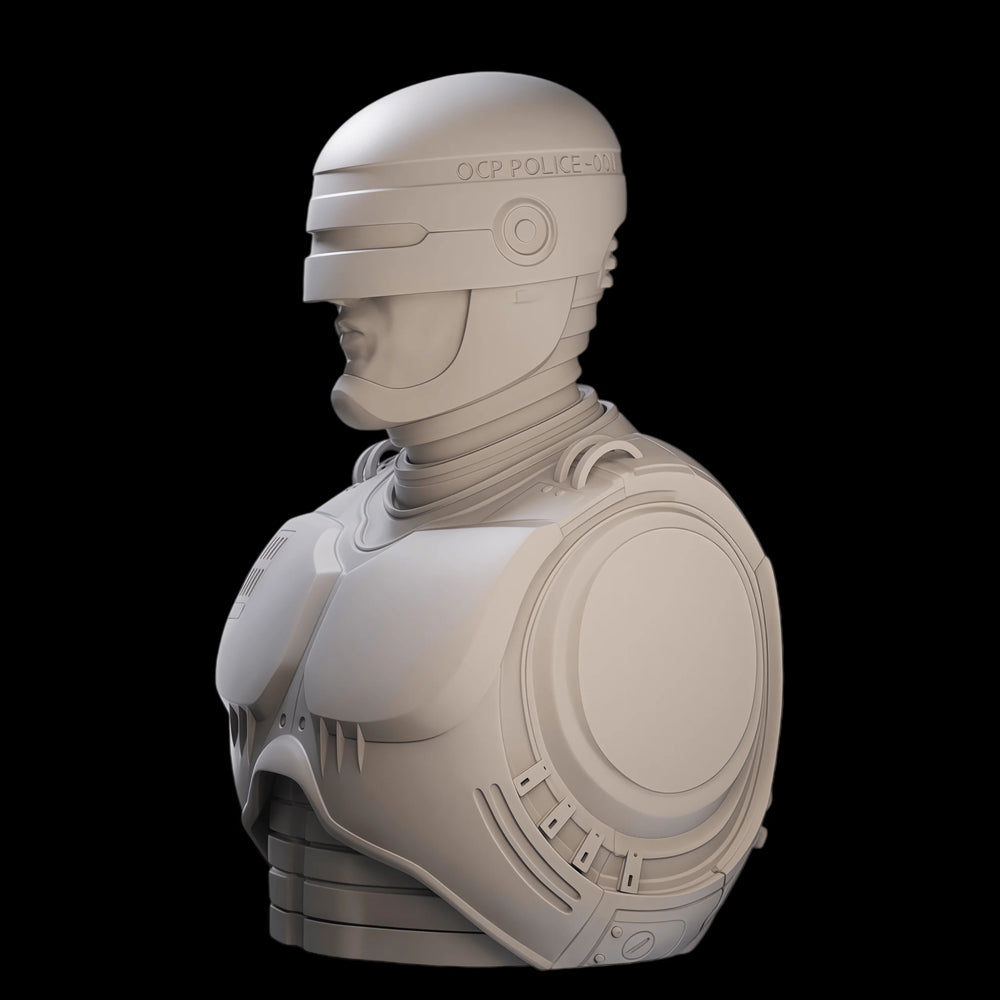 55mm Police Officer, Resin Model Bust Kit, Sci-Fi Theme, Unassembled and Unpainted