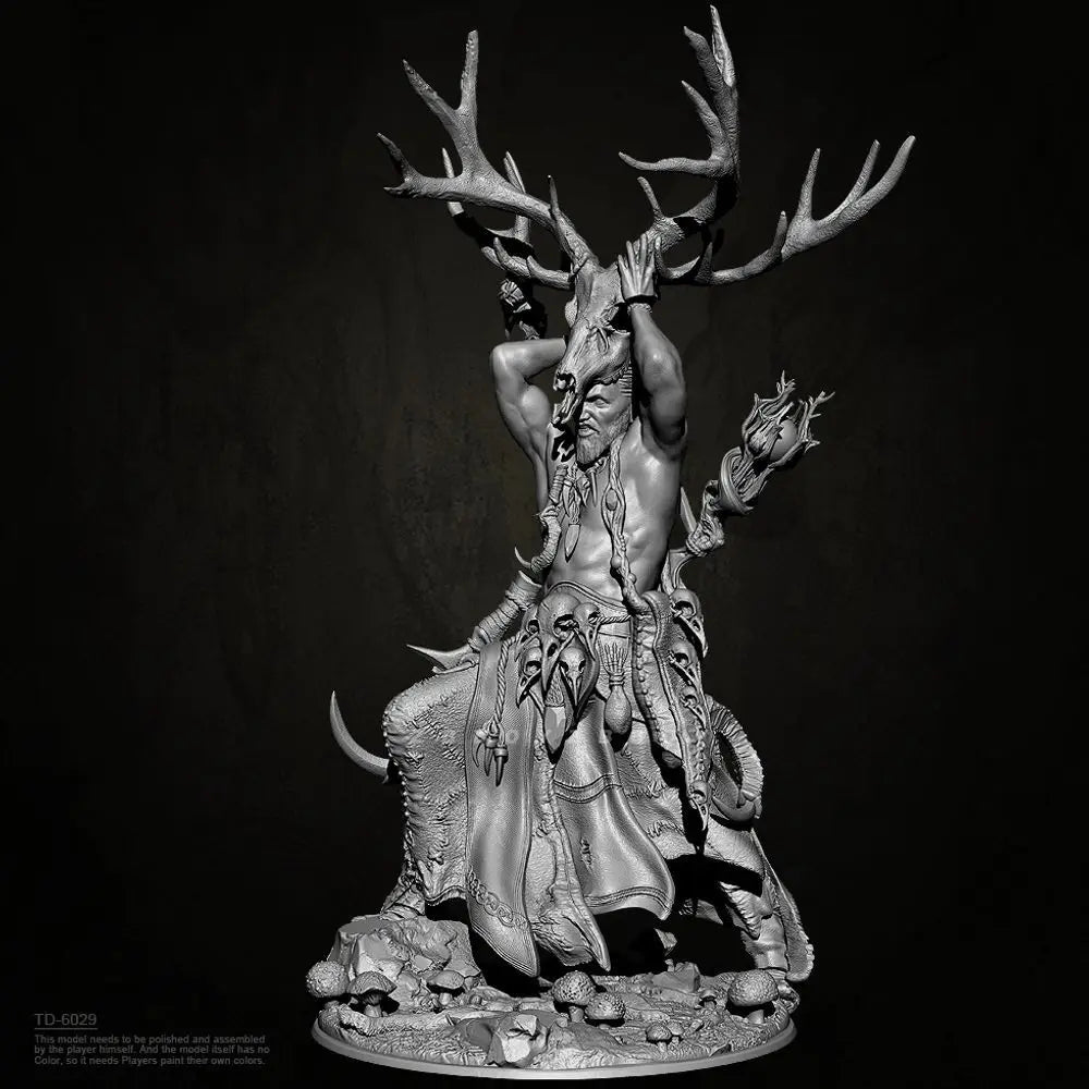 75mm Priest Totem, Resin Model Figure Kit, Fantasy Theme, Unassembled and Unpainted