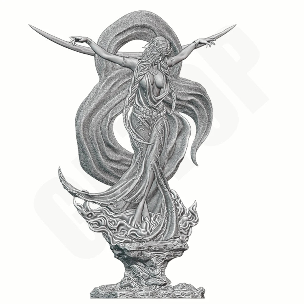 1/24 Dark Myth Goddess, Resin Model Figure Kit, Fantasy Theme, Unassembled and Unpainted
