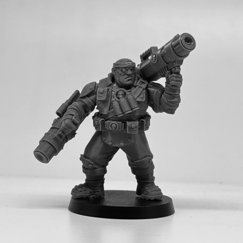 Grimdark Jungle Fighters, 10 Figures, Resin Model Figure Kit, Sci-Fi Theme, Unassembled and Unpainted