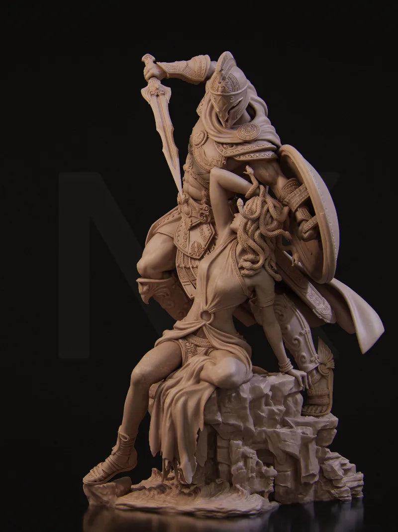 1/24 Ancient Greek Mythology Medusa & Perseus, 2 Figures, Resin Model Figure Kit, Unassembled and Unpainted