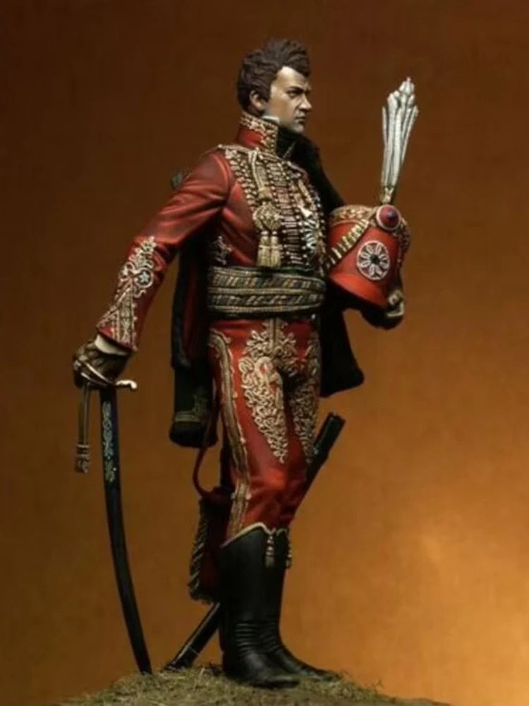 1/18 Medieval Fantasy Warrior, Resin Model Figure Kit, Unassembled and Unpainted