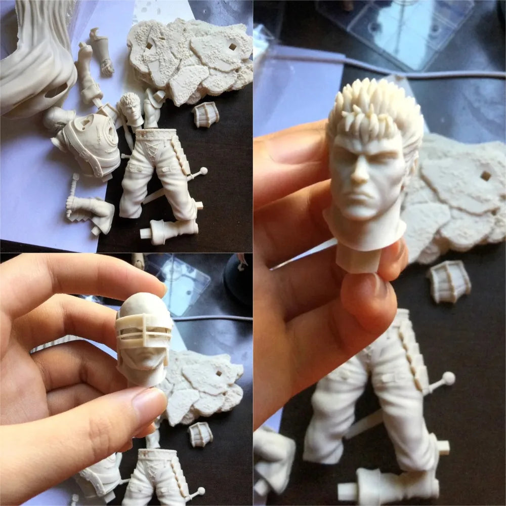 230mm Swordsmanship Legend, Resin Model Figure Kit, Fantasy Theme, Unassembled and Unpainted