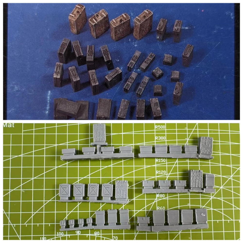 1/35 WWII Military Fortification with Sandbags, Resin Model Terrain Kit, Historical Theme, Unpainted