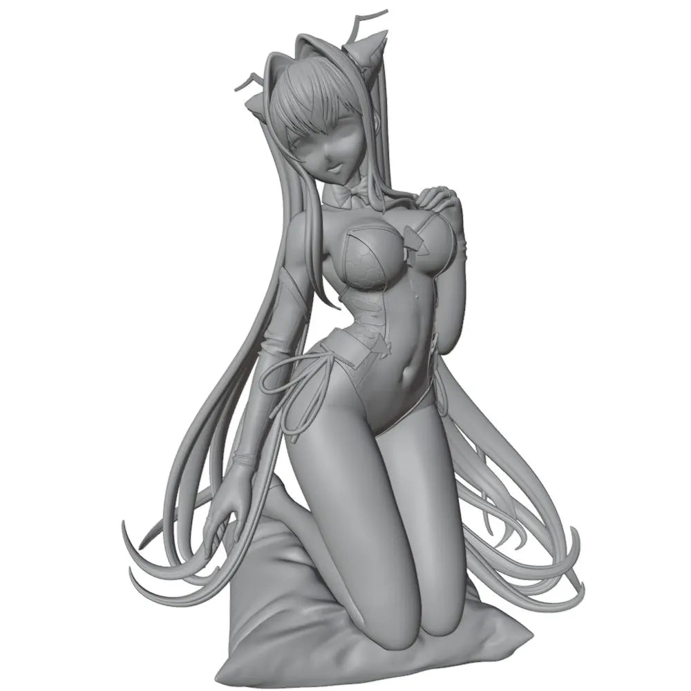 1/24 Elf Sorceress with Flowing Robes, Resin Model Figure Kit, Anime Theme, Unassembled and Unpainted