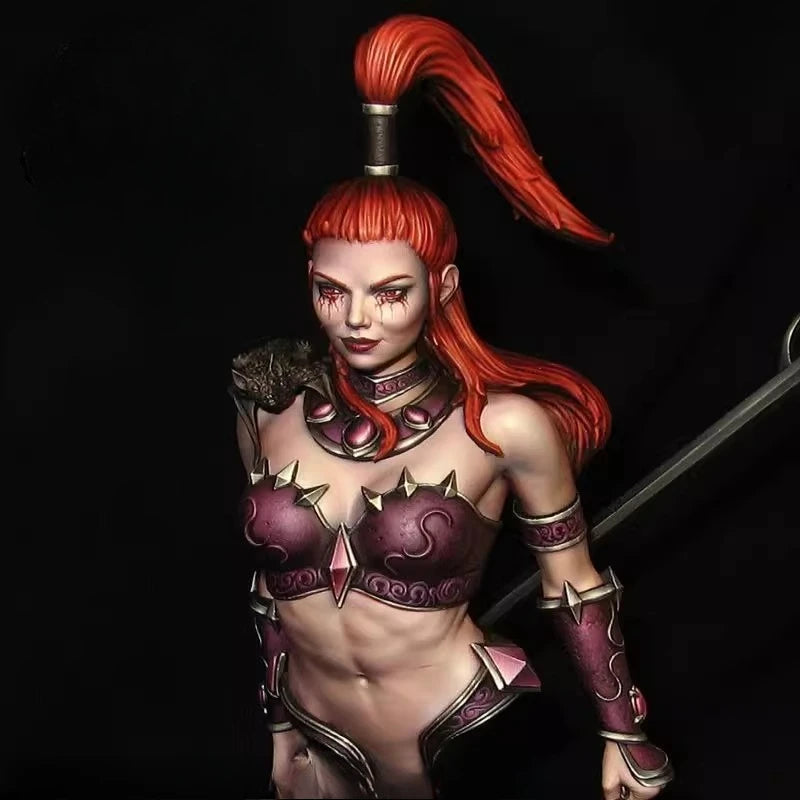 1/10 Warrior Sonia, Resin Model Figure Kit, Fantasy Theme, Unassembled and Unpainted