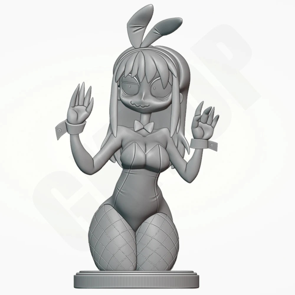1/24 Bunny Girl, 2 Figures, Resin Model Bust Kit, Anime Theme, Unassembled and Unpainted