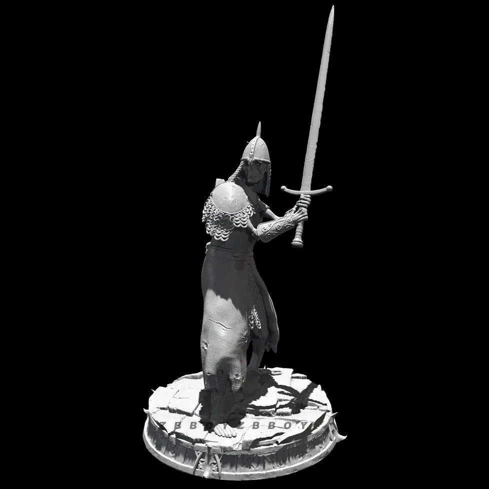 50mm Medieval Warrior, Resin Model Figure Kit, Unassembled and Unpainted