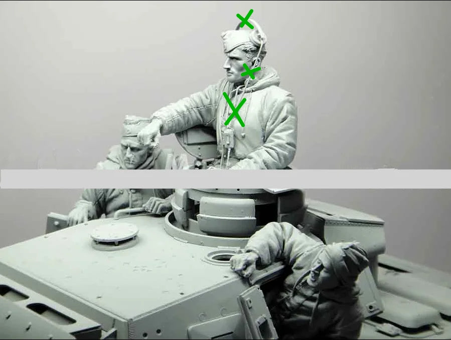 1/16 Modern Tank Crew Member with Rifle, Resin Model Figure Kit, Unassembled and Unpainted
