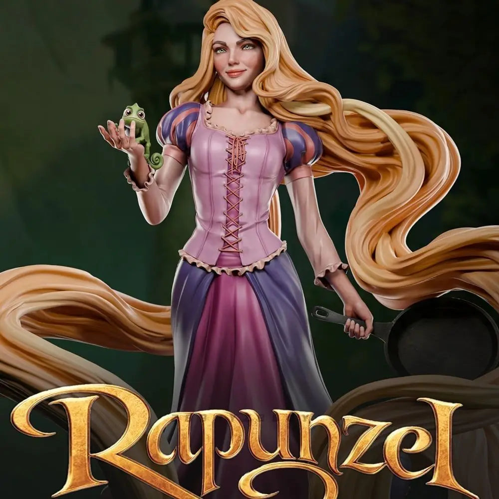 90mm Rapunzel, Resin Model Figure Kit, Fantasy Theme, Unassembled and Unpainted