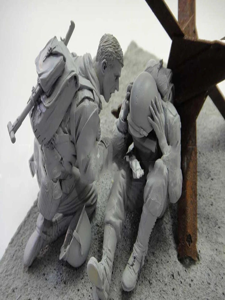 1/16 Medieval Fantasy Officers, 4 Figures, Resin Model Figure Kit, Unassembled and Unpainted