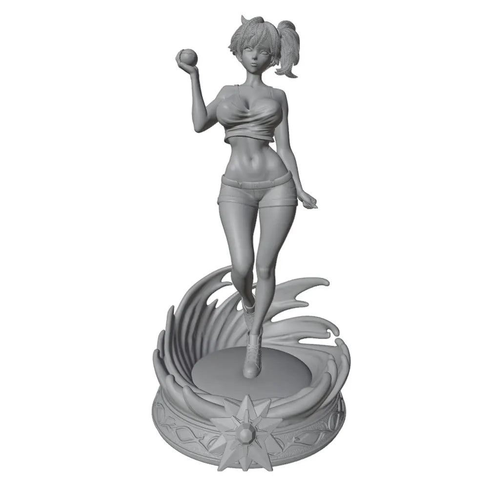 1/24 Pin-up with Sphere, Resin Model Figure Kit, Unassembled and Unpainted