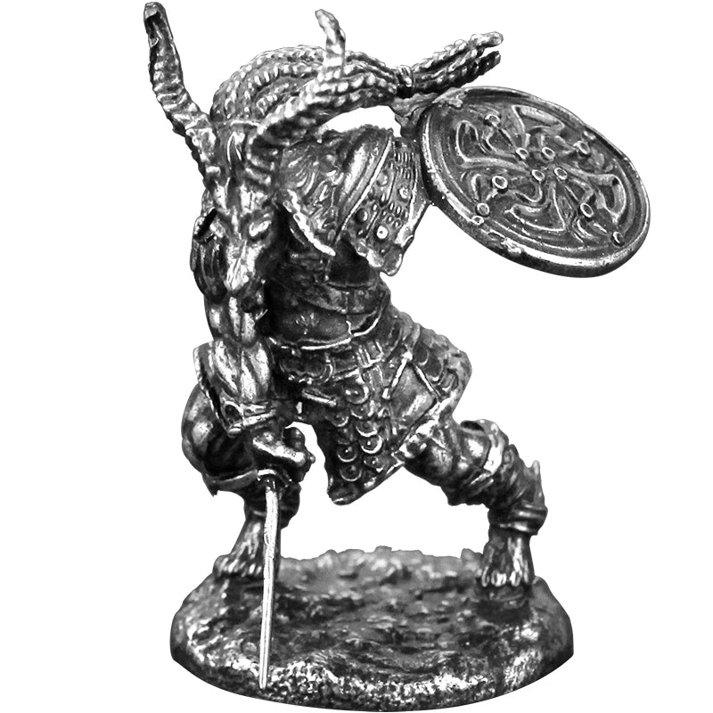32mm Sheephead Demon Warriors, 6 Figures, Resin Model Figure Kit, Fantasy Theme, Unassembled and Unpainted
