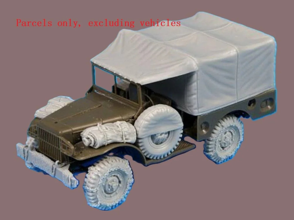 1/35 WWII Willys Jeep with Stowage, Resin Model Vehicle Kit, Unassembled and Unpainted