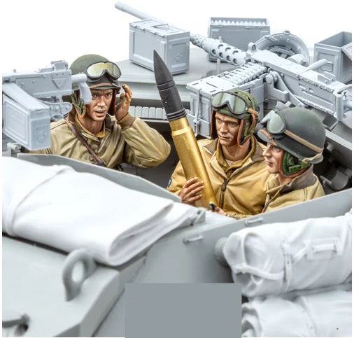 1/16 WWII German Vehicle Crew, 3 Figures, Resin Model Figure Kit, Unassembled and Unpainted
