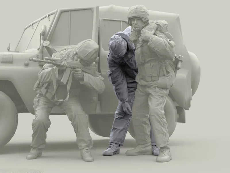 1/35 Modern Military Tactical Operators, 4 Figures, Resin Model Figure Kit, Unassembled and Unpainted