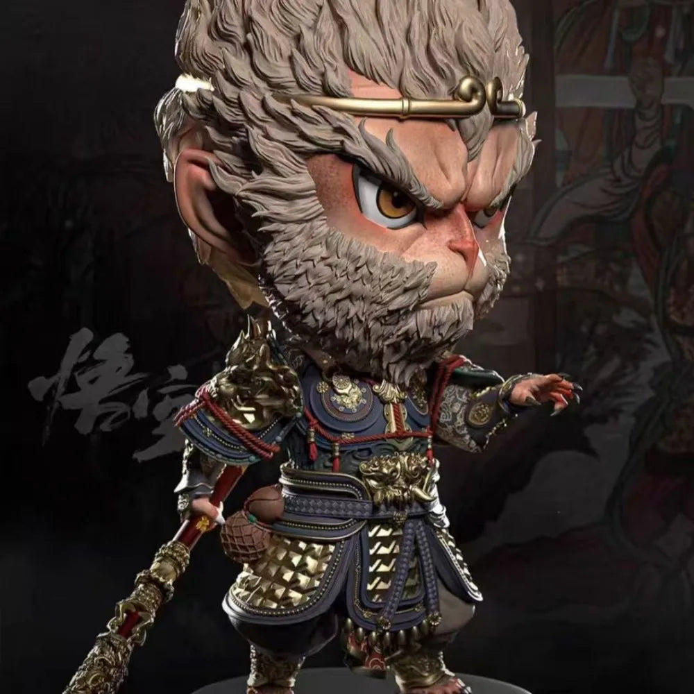 Sun Wukong Monkey King Chibi, Resin Model Figure Kit, Mythology Theme, Unassembled and Unpainted