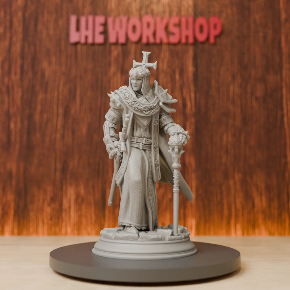 75mm Medieval Arch Paladin Knight, Resin Model Figure Kit, Unassembled and Unpainted