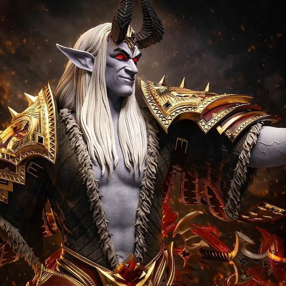 Dark Fantasy Demonic Warrior, Resin Model Figure Kit, Fantasy Theme, Unassembled and Unpainted