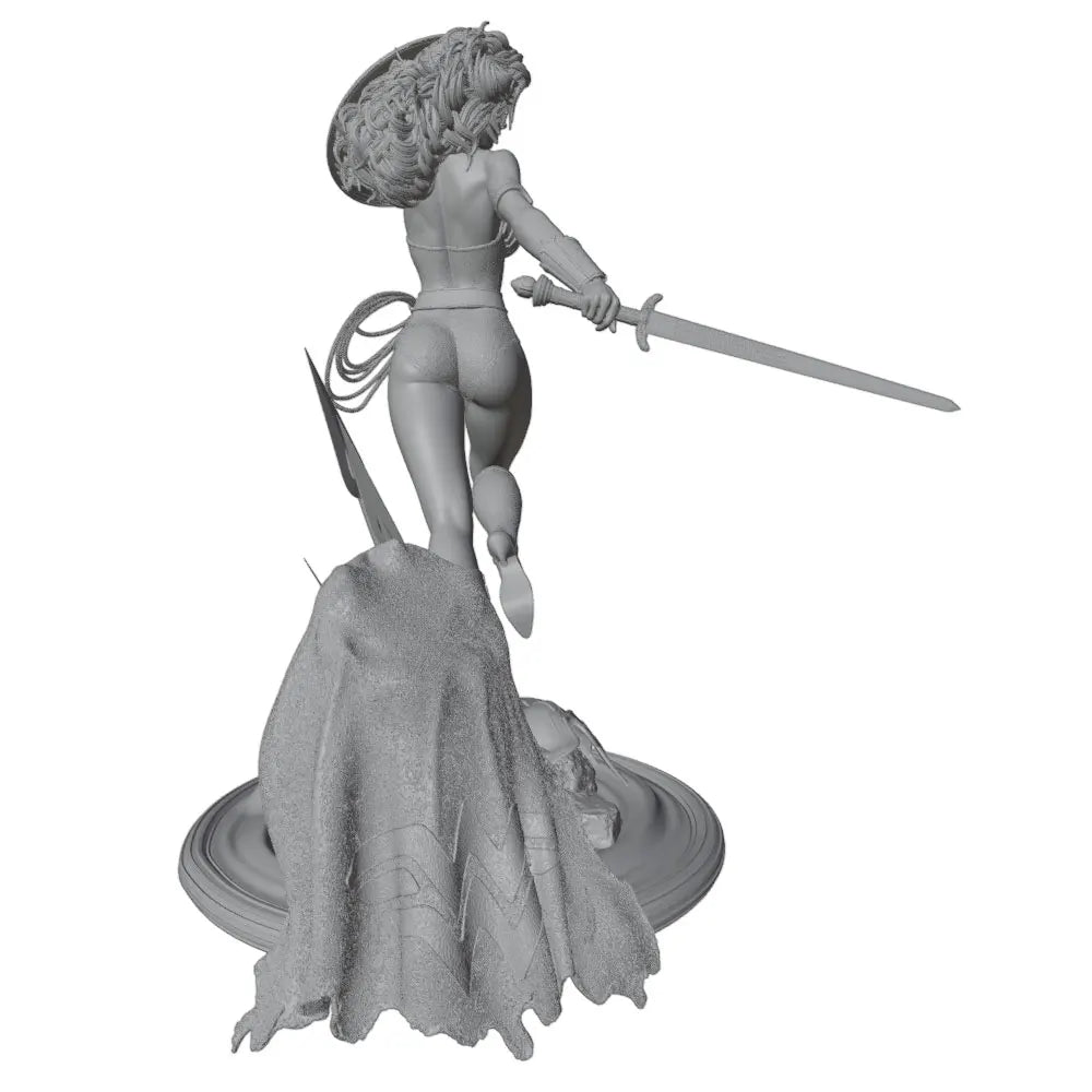 1/24 Greco-Roman Warrior Queen with Crown, Resin Model Figure Kit, Fantasy Theme, Unassembled and Unpainted
