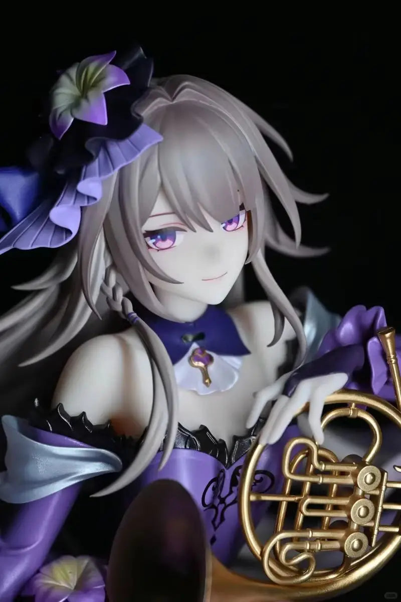 1/8 Character in Purple Dress, Resin Model Figure Kit, Anime Theme, Unassembled and Unpainted