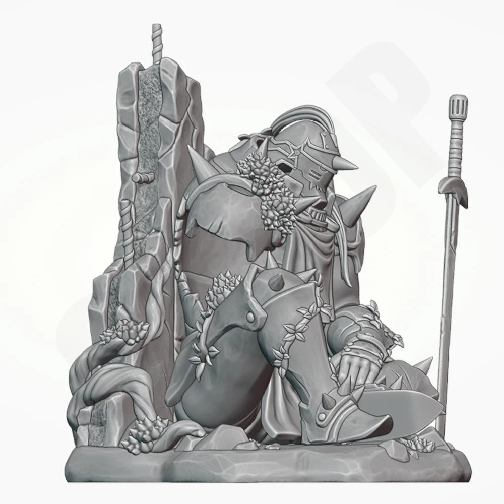1/16 Iron Warrior, Resin Model Figure Kit, Fantasy Theme, Unassembled and Unpainted