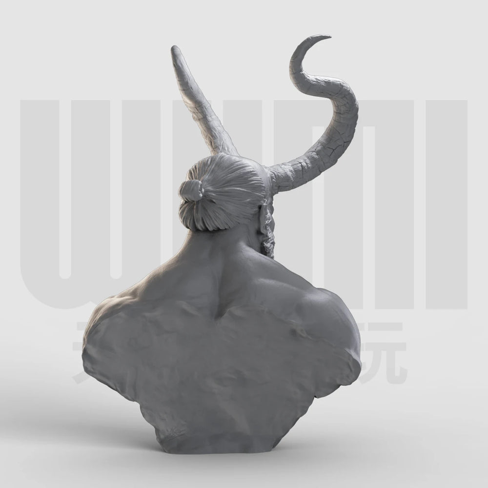 1/16 Hellboy Demon, Resin Model Bust Kit, Fantasy Theme, Unassembled and Unpainted