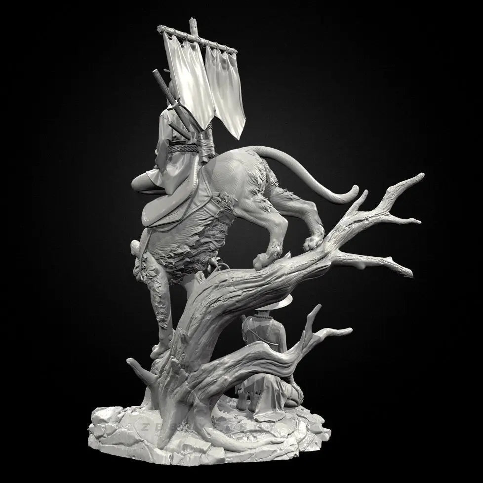 50mm Ninja Warrior, Resin Model Figure Kit, Fantasy Theme, Unassembled and Unpainted