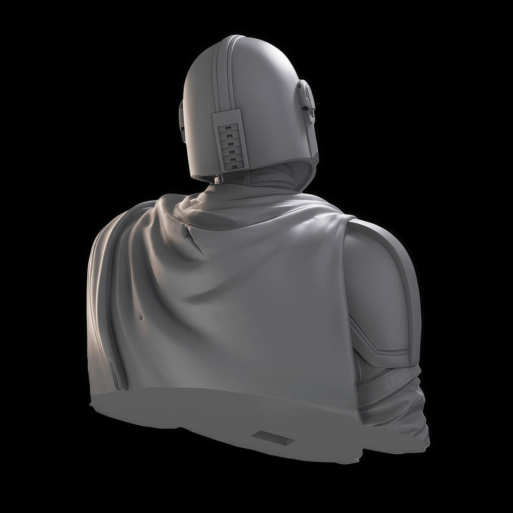 55mm Soldier, Resin Model Bust Kit, Sci-Fi Theme, Unassembled and Unpainted