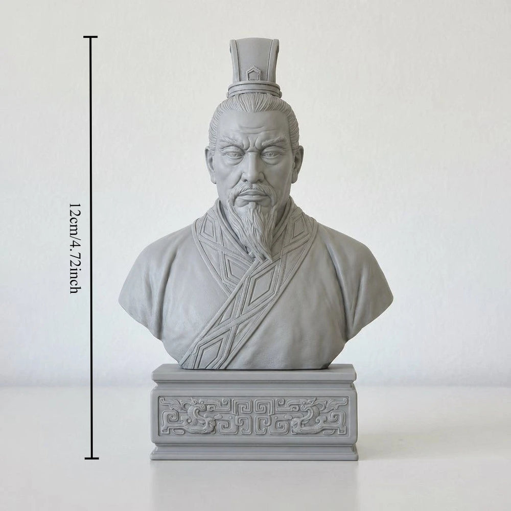 Ancient Chinese Strategist Busts, 3 Figures, Resin Model Bust Kit, Unassembled and Unpainted